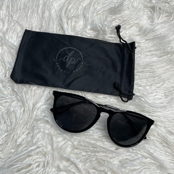 Polarized Black + Silver Sunglasses main image 4